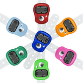 Electronic Finger Counter, Resettable Hand Tally, 5 Digit Number and LCD Electronic Digital Display, Handheld Clicker Counting 6pcs Set