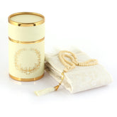 Box Prayer Rug Gift Set – Sajadah Janamaz with Elegant Cylinder Gift Box