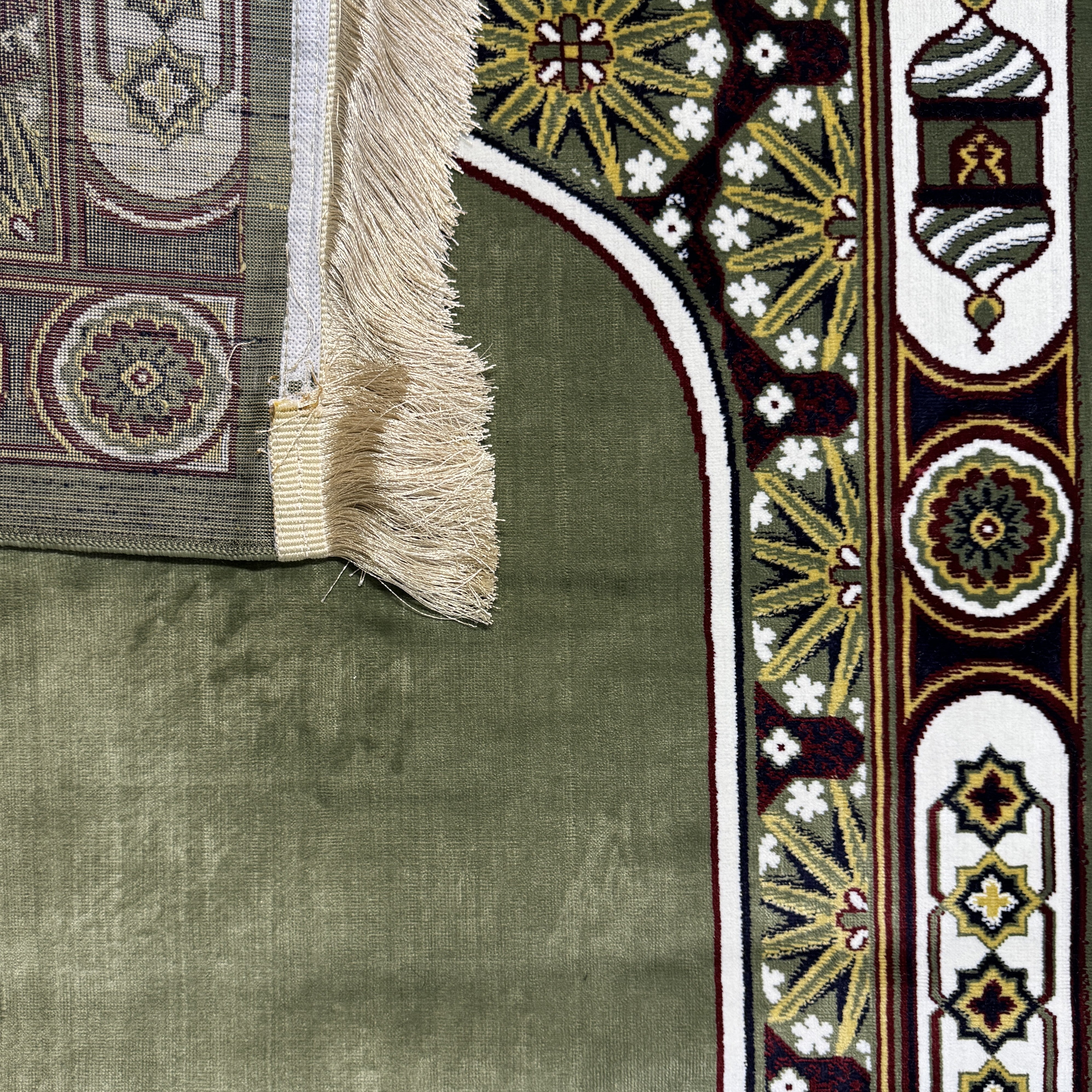 Islamic Prayer Rug/Janamaz – Soft Velvet Prayer Mat with Traditional & Kaaba Designs, Lightweight, Comfortable, Made in Turkey (70 x 110 cm) (Navy Blue-Kabah)